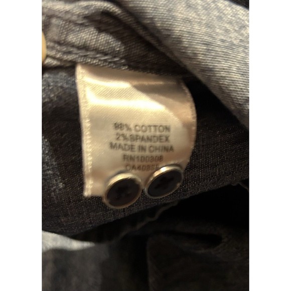 Peter Millar SEASIDE Indigo Palm S/S Cotton Stretch Button Up Shirt Size XL $145 - Picture 6 of 8